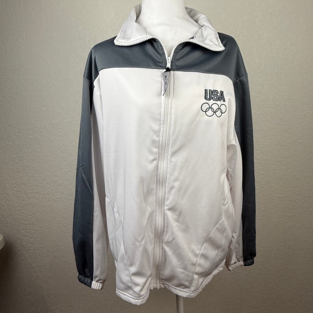 Vintage USA Official Olympic Committee Full Zip Track Jacket  Men's Large